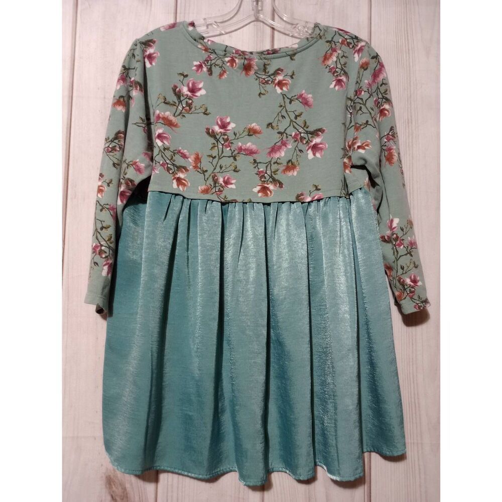 Cameo Appearance Shirt Ladies 1x Turquoise Pink Floral - Picture 2 of 7